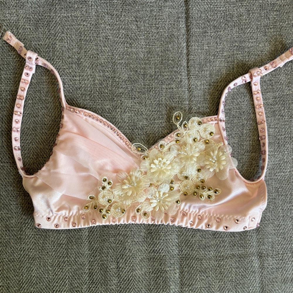 Beautiful Baby Pink Custom Lyrical Two Piece Costume